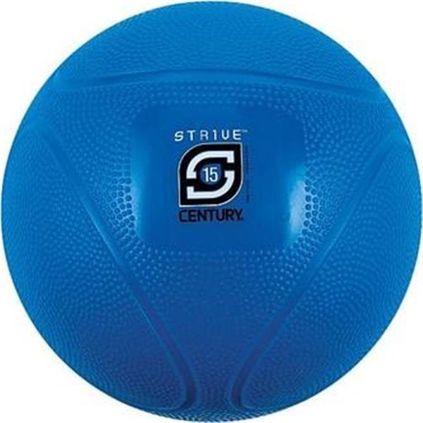 Century Century 24942P-600815 15 lbs Strive Medicine Ball - Blue 24942P-600815